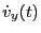 $\displaystyle {\dot v}_y(t)$