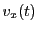 $ v_x(t)$