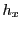 $\displaystyle h_x$