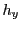 $\displaystyle h_y$