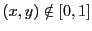 $ (x,y)\notin [0,1]$