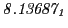 $ \it 8.13687_1$