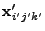$ {\bf x}'_{i'j'k'}$