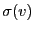 $ \sigma(v)$