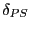 $ \delta_{PS}$