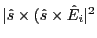 $ \vert{\hat s}\times ({\hat s}\times {\hat E}_i\vert^2$
