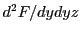 $ d^2F/dydyz$