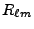 $ R_{\ell m}$