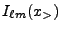 $\displaystyle I_{\ell m}(x_>)$
