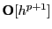 $ {\bf O}[h^{p+1}]$