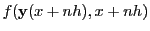 $\displaystyle f({\bf y}(x+nh),x+nh)$
