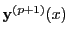 $ {\bf y}^{(p+1)}(x)$