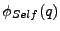 $ \phi_{Self}(q)$