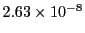 $ 2.63\times 10^{-8}$