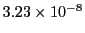 $ 3.23\times 10^{-8}$