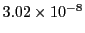 $ 3.02\times 10^{-8}$
