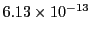 $ 6.13\times 10^{-13}$