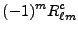$\displaystyle (-1)^m R_{\ell m}^c$