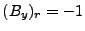 $ (B_y)_r=-1$