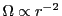 $ \Omega\propto r^{-2}$