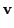 $\displaystyle \displaystyle {\bf v}$