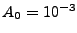 $ A_0=10^{-3}$