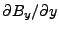 $ \partial B_y / \partial y$