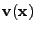 $\displaystyle {\bf v}({\bf x})$