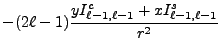 $\displaystyle - (2\ell-1){yI_{\ell-1,\ell-1}^c+xI_{\ell-1,\ell-1}^s\over r^2}$
