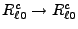 $ R_{\ell 0}^c\rightarrow R_{\ell 0}^c$
