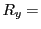 $ R_y = $