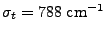 $ \sigma_t =
788\;\mathrm{cm}^{-1}$