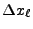 $ \Delta x_\ell$