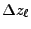 $ \Delta z_\ell$