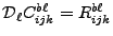 $ {\cal D}_\ell C^{b\ell}_{ijk} =
R^{b\ell}_{ijk}$