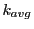 $ k_{avg}$