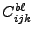 $ C^{b\ell}_{ijk}$