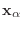 $\mathbf{x}_\alpha$