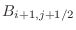 $B_{i+1,j+1/2}$
