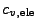 $ c_{v,\mathrm{ele}}$