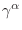 $\gamma^\alpha$