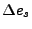 $ \Delta e_s$
