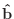 $\mathbf{\hat{b}}$