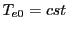 $ T_{e0}=cst$
