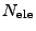 $ N_{\rm ele}$