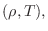 $(\rho,T),$