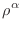 $\displaystyle \rho^\alpha$