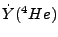 $\displaystyle \dot {Y} (^4He)$